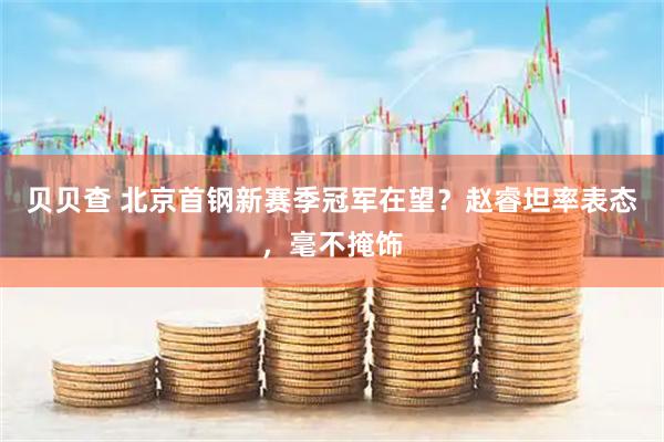 贝贝查 北京首钢新赛季冠军在望？赵睿坦率表态，毫不掩饰
