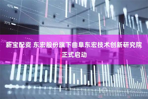 新宝配资 东宏股份旗下曲阜东宏技术创新研究院正式启动